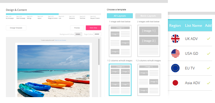 example of email campaign creation
